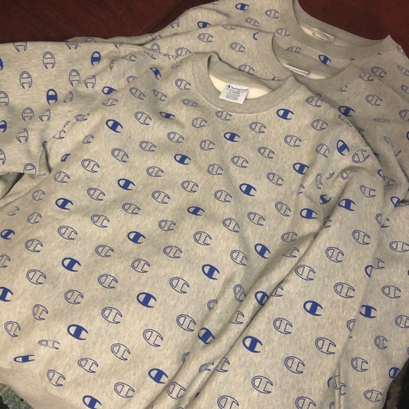 Reverse Weave Crew, All Over Logo - Picture 3 of 3